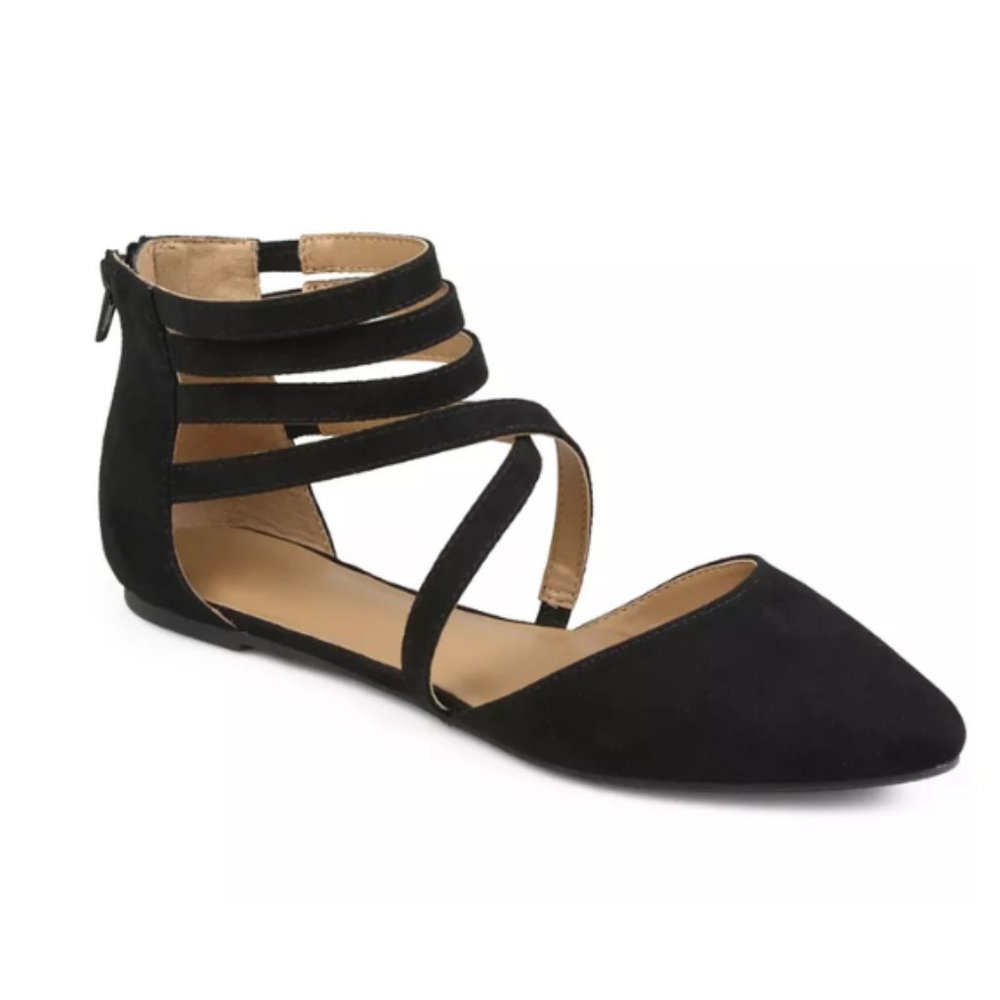 JOURNEE COLLECTION Women's Marlee Flat, Black, Sz:8.5M, NWT**